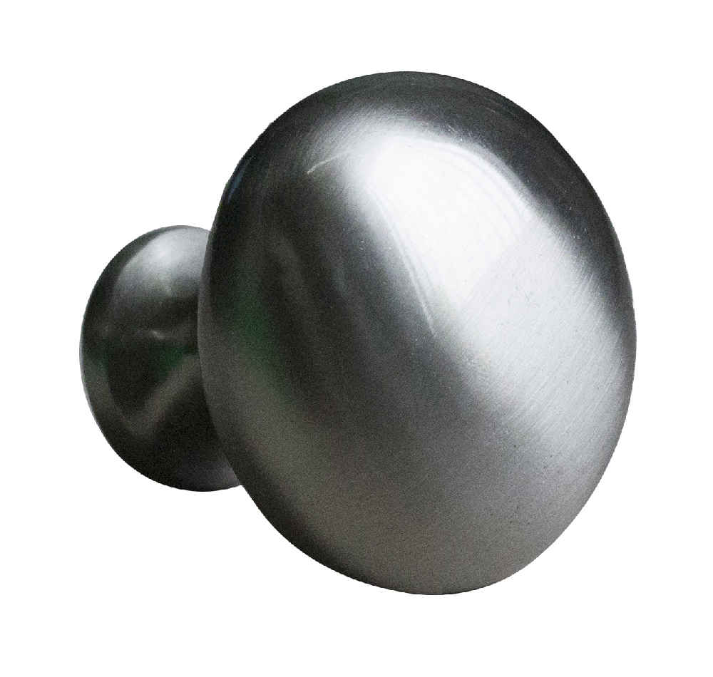 1.25 x 1.25 in Brushed Nickel Round Stainless Steel Cabinet Knob