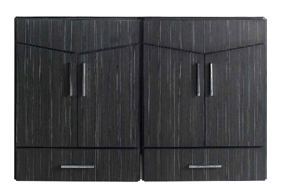46 x 18 in Dawn Grey Rectangle Plywood-Melamine Vanity Base Set