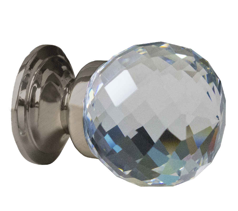 1.25 x 1.25 in Brushed Nickel Round Stainless Steel Cabinet Knob