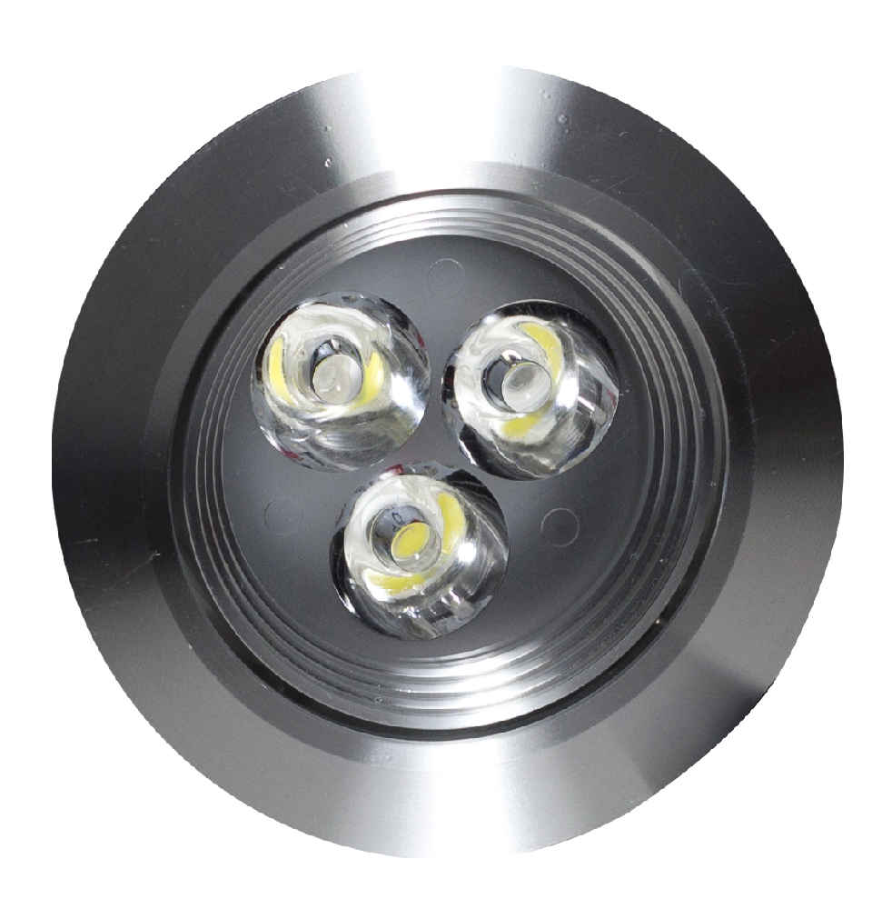 3.5 in Brushed Nickel Round Aluminum Pot Light, ETL-ROHS-Energy Star Certified