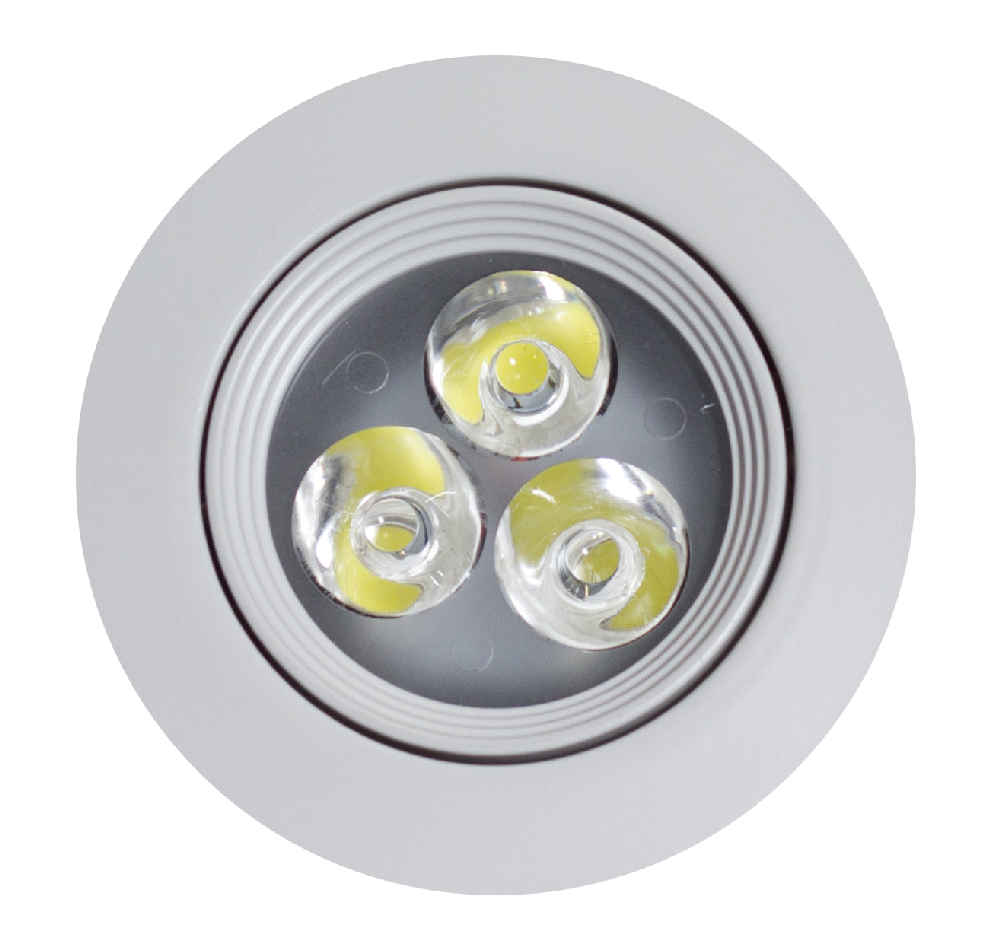 3.5 in White Round Aluminum Pot Light, ETL-ROHS-Energy Star Certified