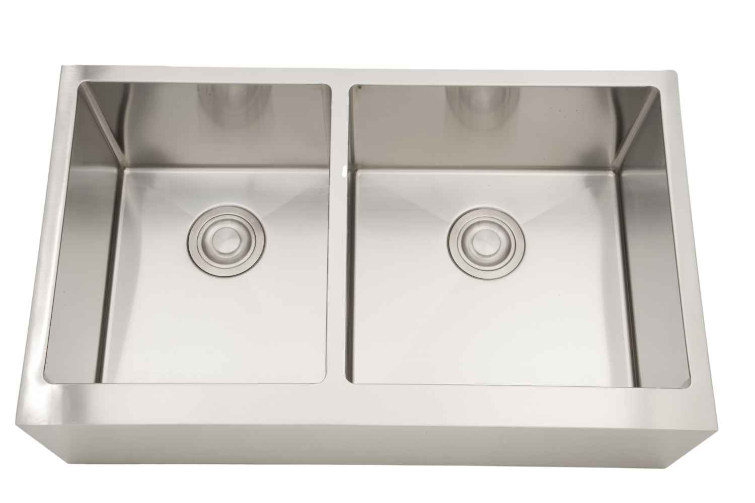 32 x 19 in Stainless Steel Rectangle 16 Gauge Double Bowl Semi-Recessed Kitchen Sink, CSA Certified