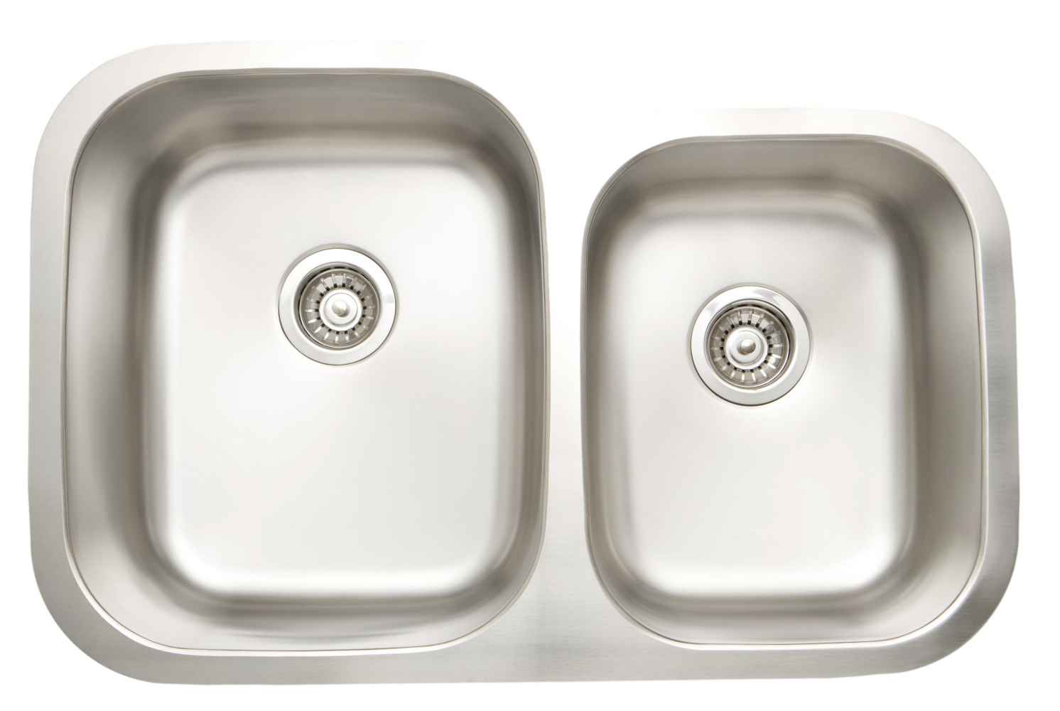 32 x 21 in Stainless Steel Offset 18 Gauge Double Bowl Undermount Kitchen Sink, CSA Certified