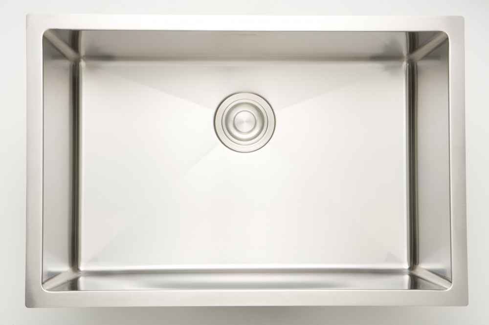 25 x 20 in Stainless Steel Rectangle 16 Gauge Single Bowl Undermount Laundry Sink, CSA Certified
