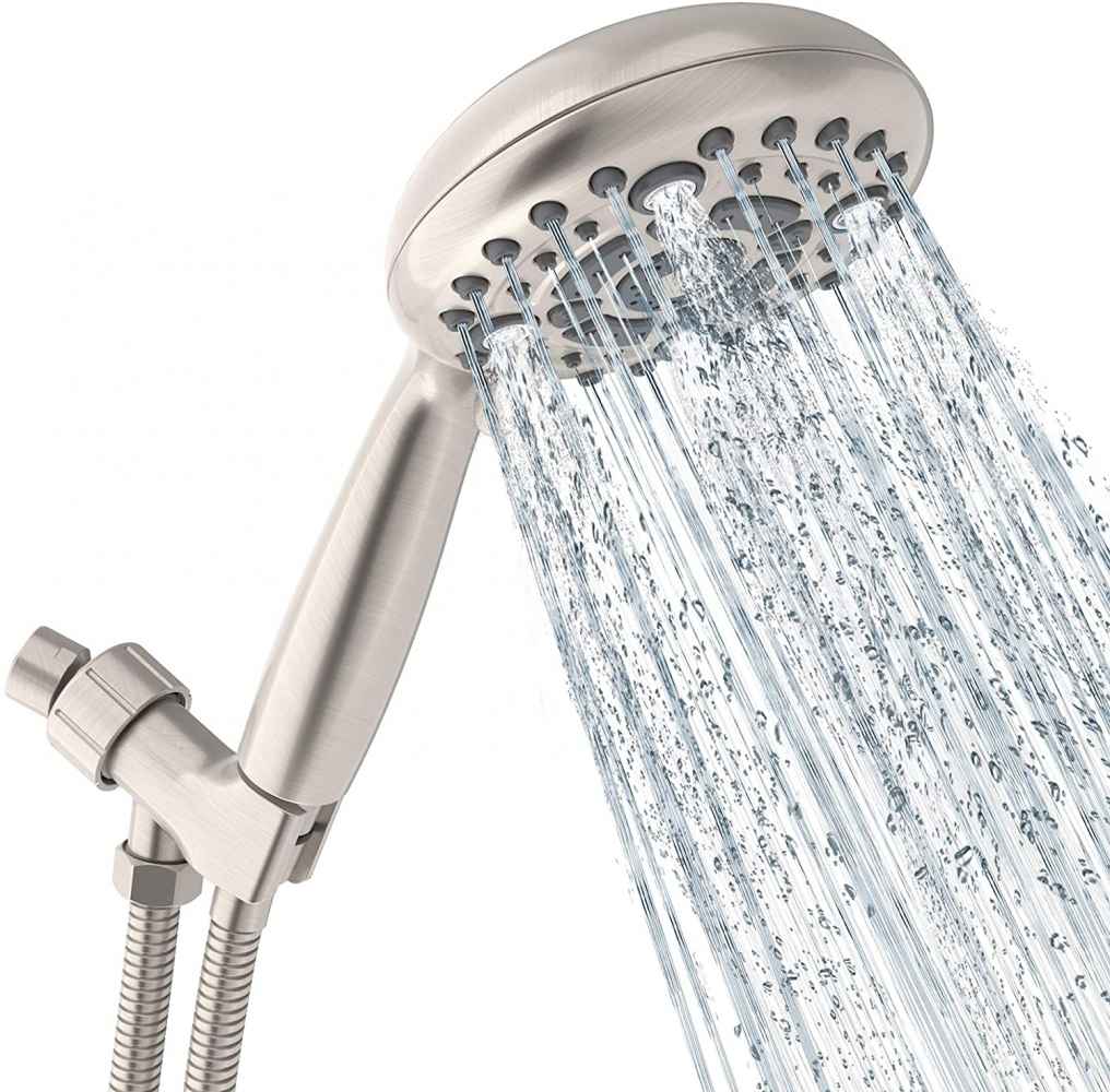 Brushed Nickel Round Stainless Steel Shower Head, CUPC Certified