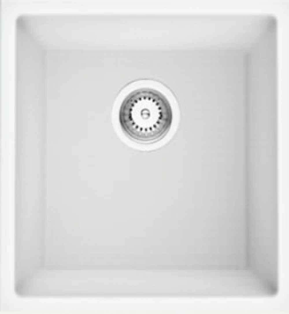 15 x 18 in Granite Composite Rectangle Single Bowl Undermount Kitchen Sink, CSA Certified