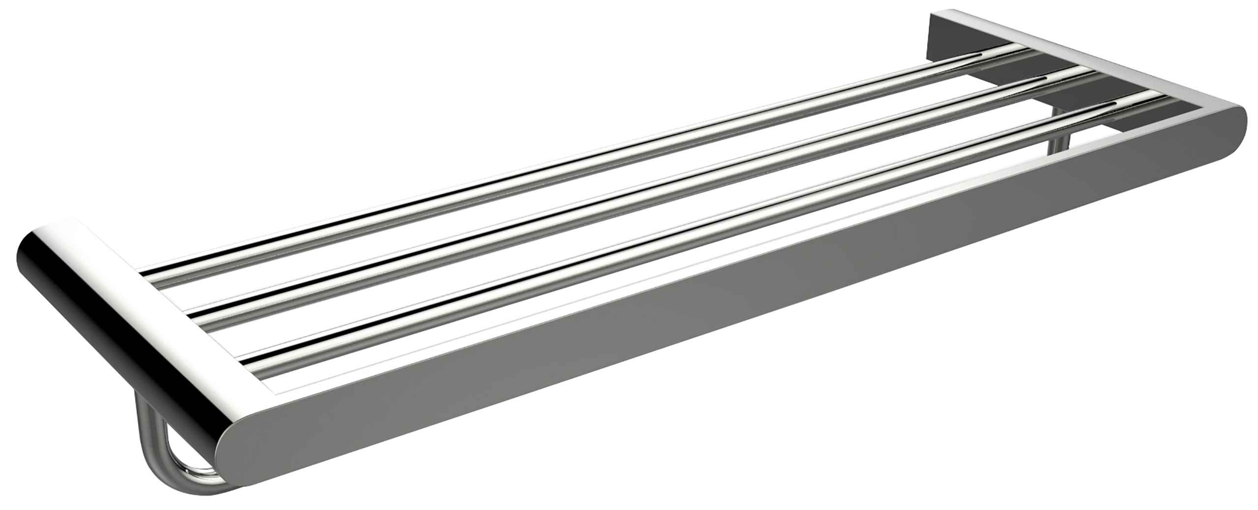 23.66 x 8.27 in Chrome Rectangle Stainless Steel Towel Bar