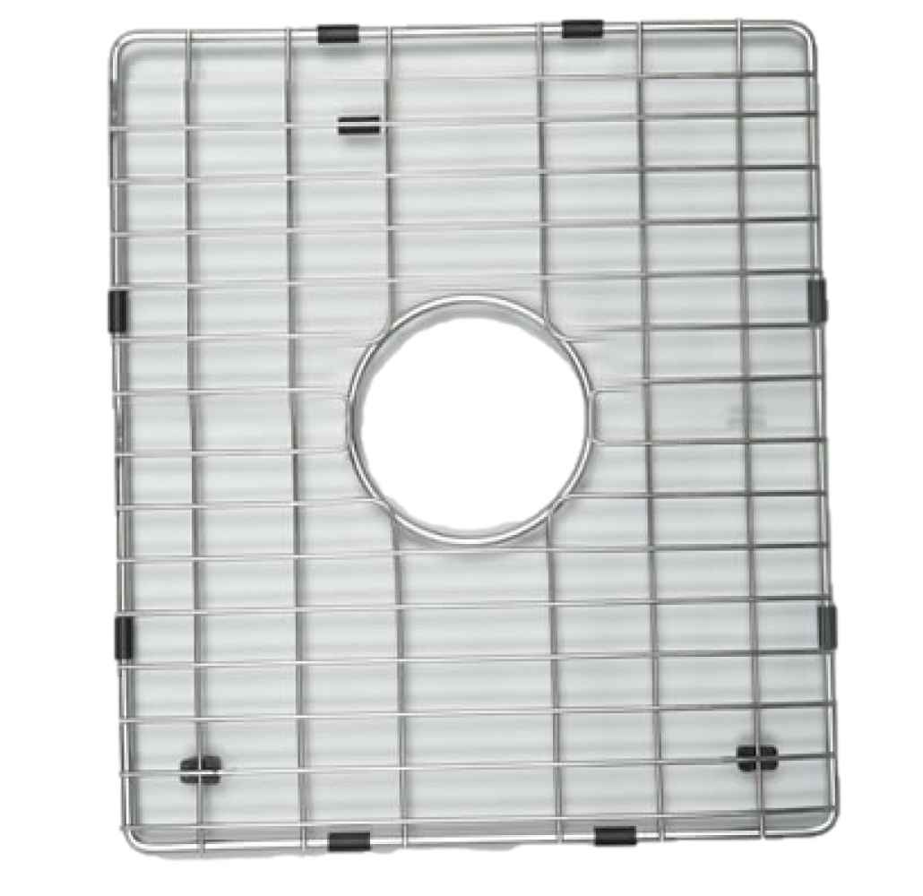 10 x 14 in Chrome Rectangle Stainless Steel Kitchen Sink Grid, CSA Certified