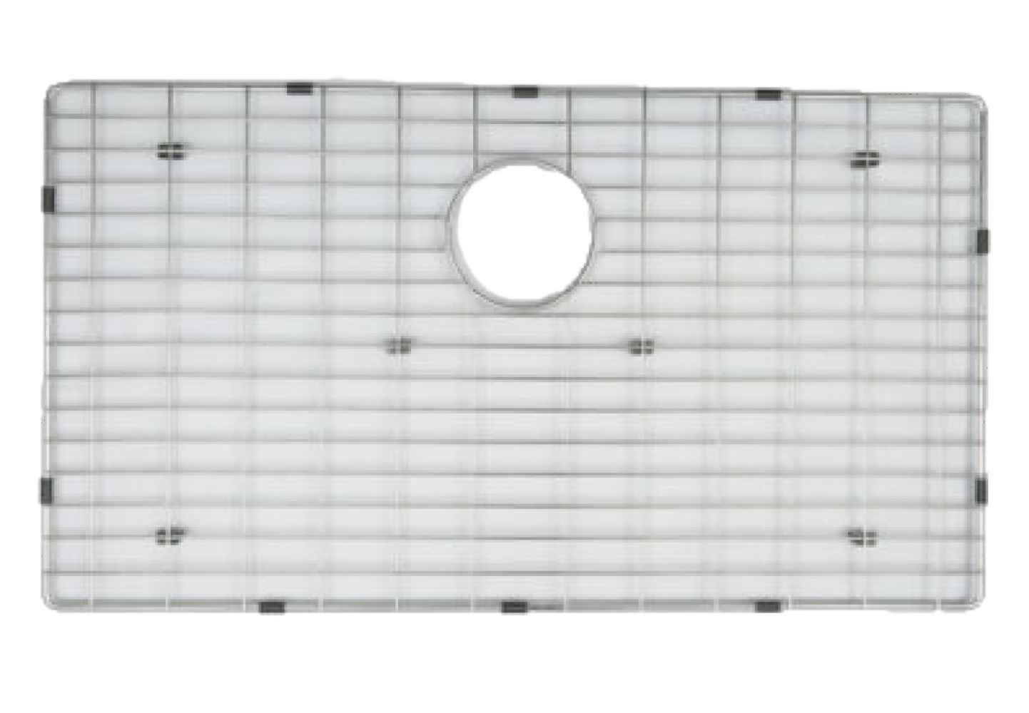 25 x 18 in Chrome Rectangle Stainless Steel Laundry Sink Grid, CSA Certified