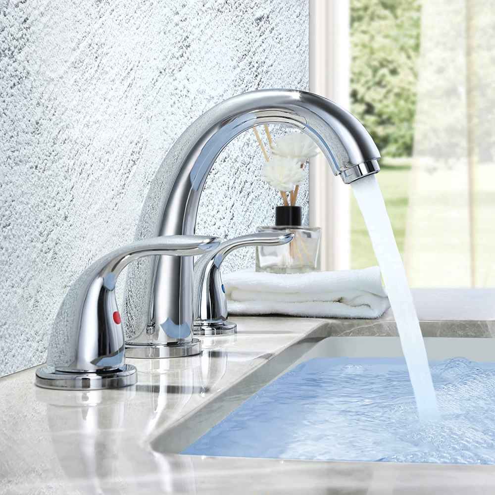 Chrome Brass Bathroom Sink Faucet