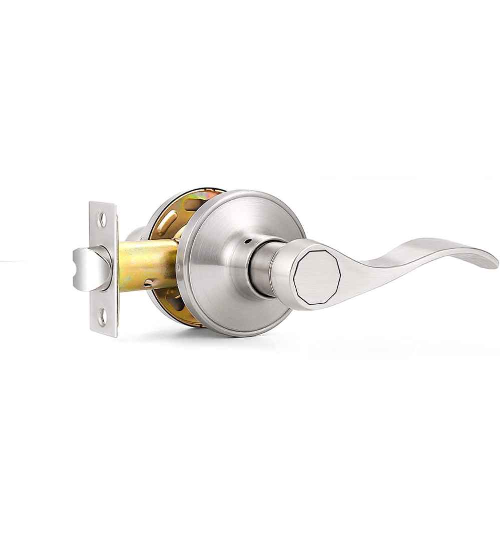 4.7 in Satin Nickel Round Zinc Alloy Door Lock