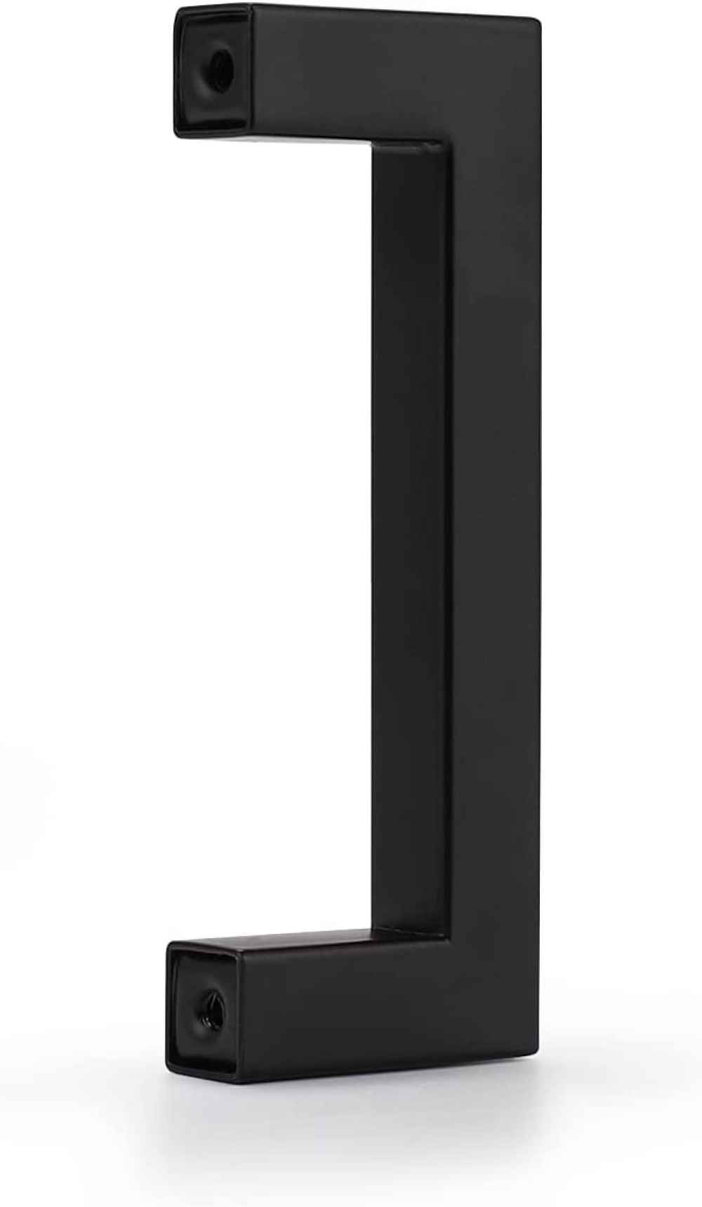 4.2 x 1.25 in Black Rectangle Stainless Steel Cabinet Handle