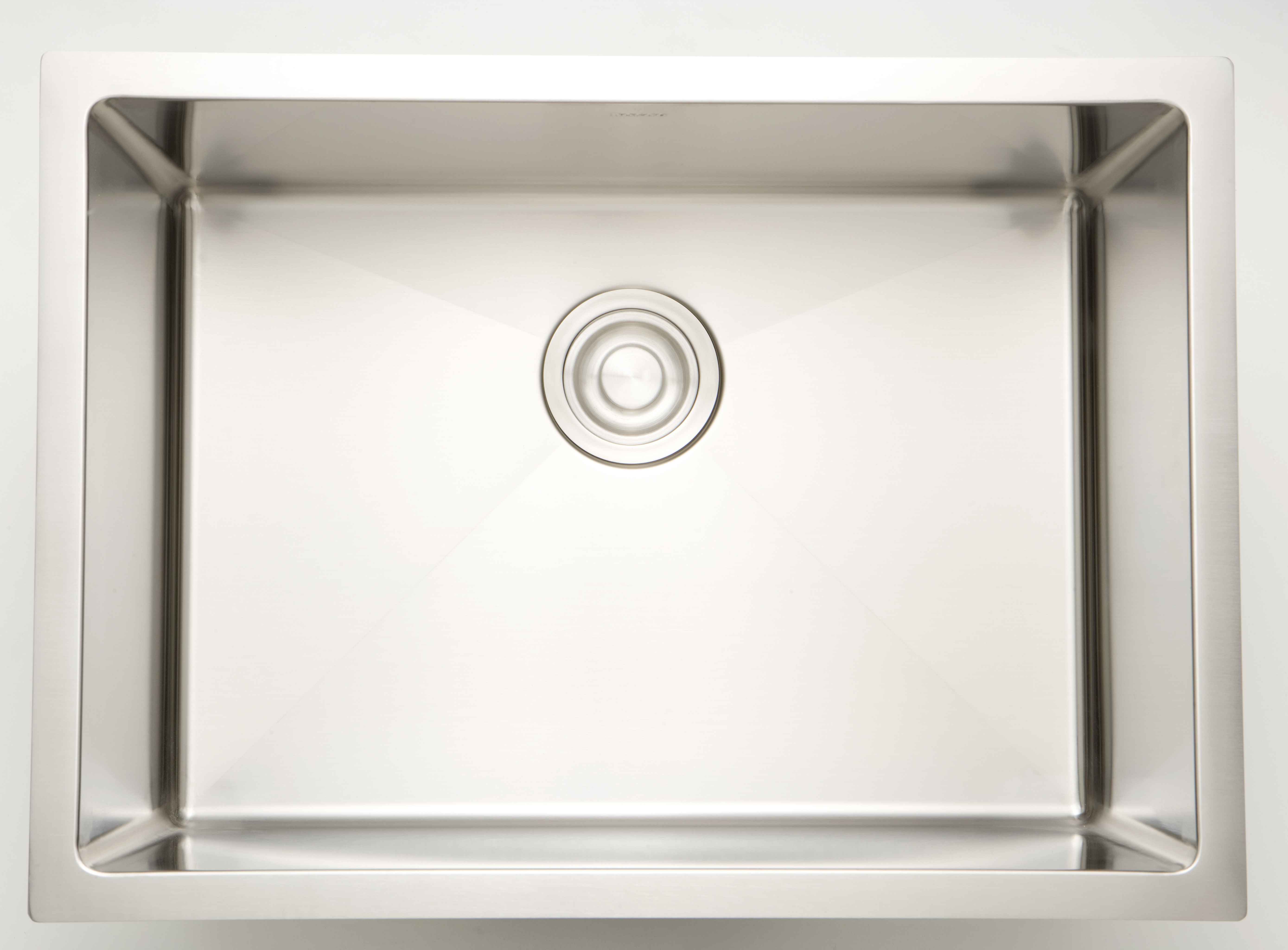 27 x 20 in Stainless Steel Rectangle 16 Gauge Single Bowl Undermount Laundry Sink, CSA Certified