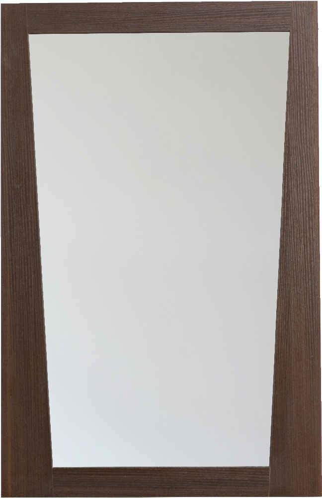 21.5 x 33.5 in Wenge Rectangle Plywood-Melamine Wood Mirror