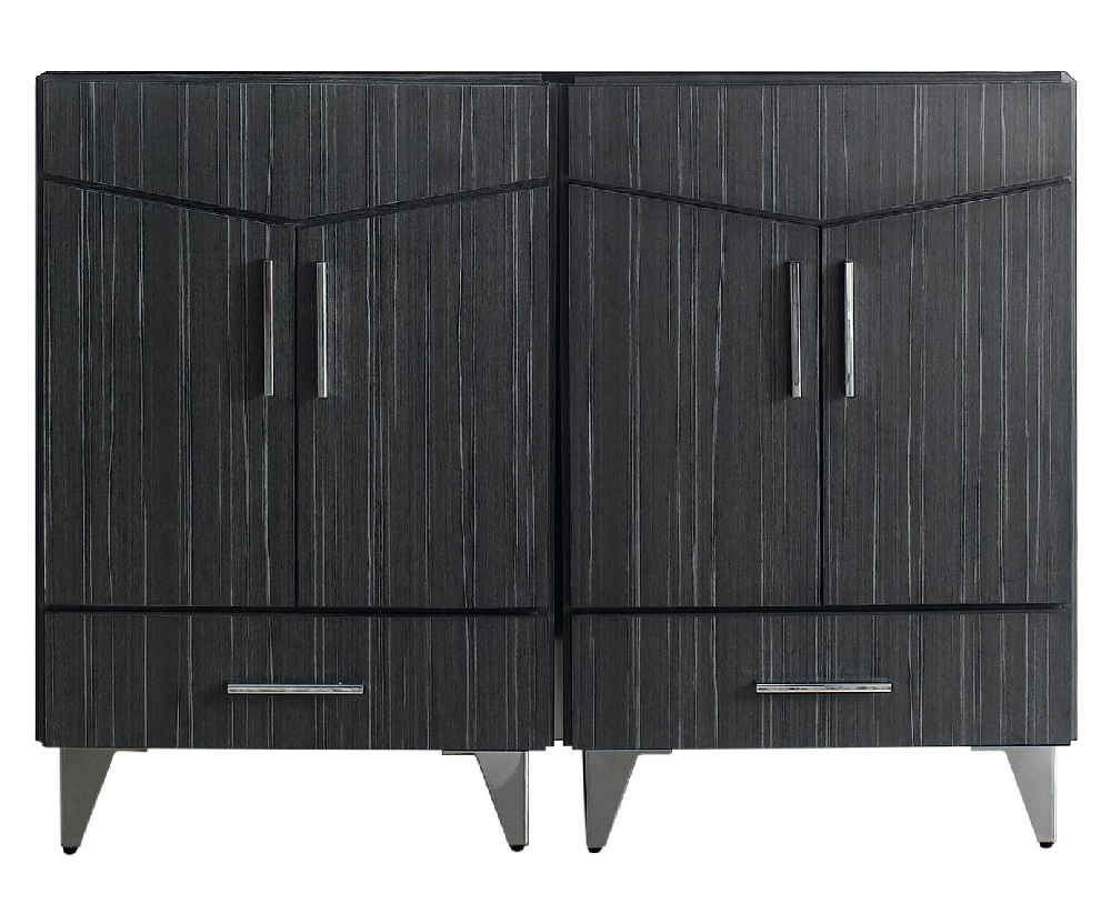 48 x 17 in Dawn Grey Rectangle Plywood-Melamine Vanity Base Set