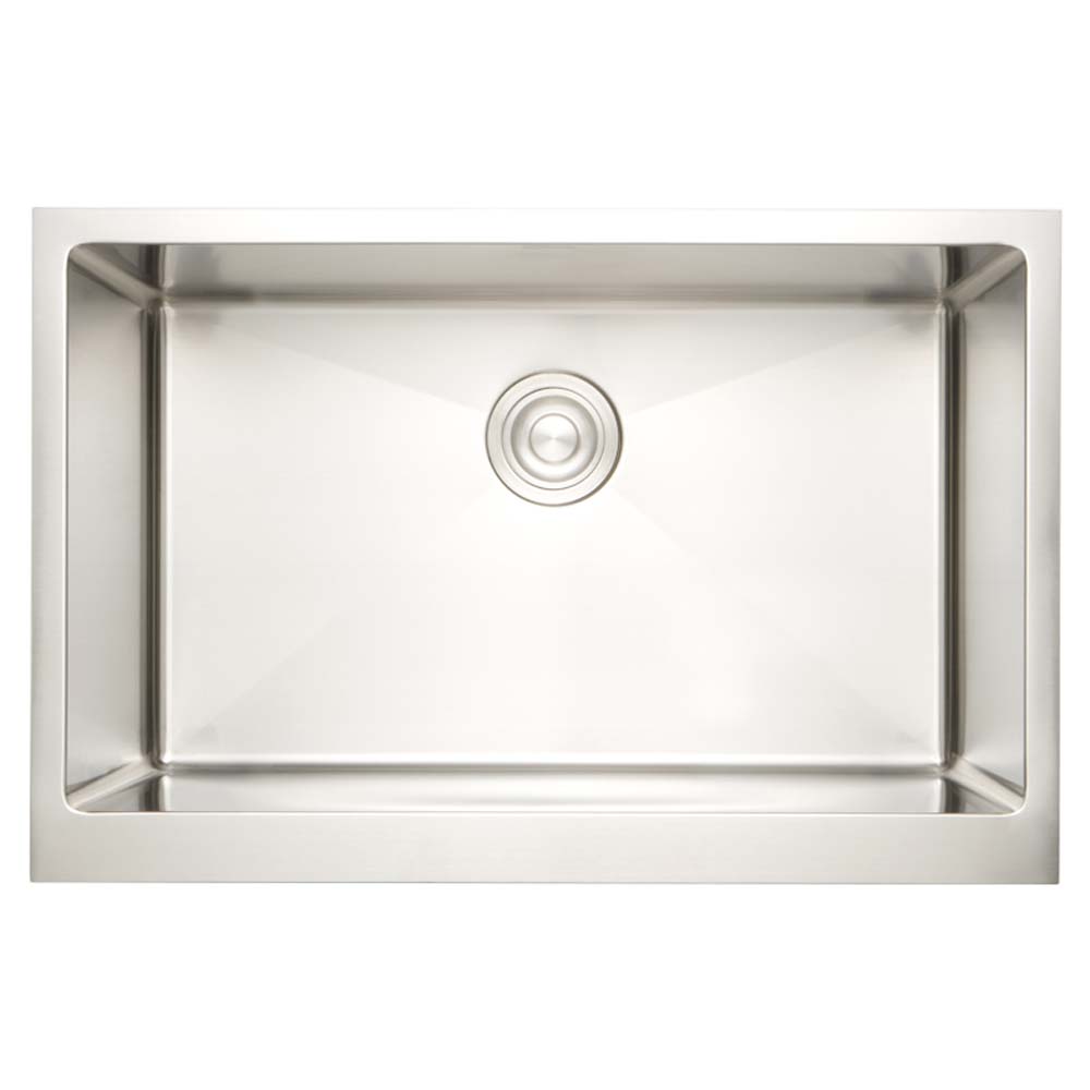 32 x 18 in Stainless Steel Rectangle 18 Gauge Single Bowl Undermount Kitchen Sink, CSA Certified