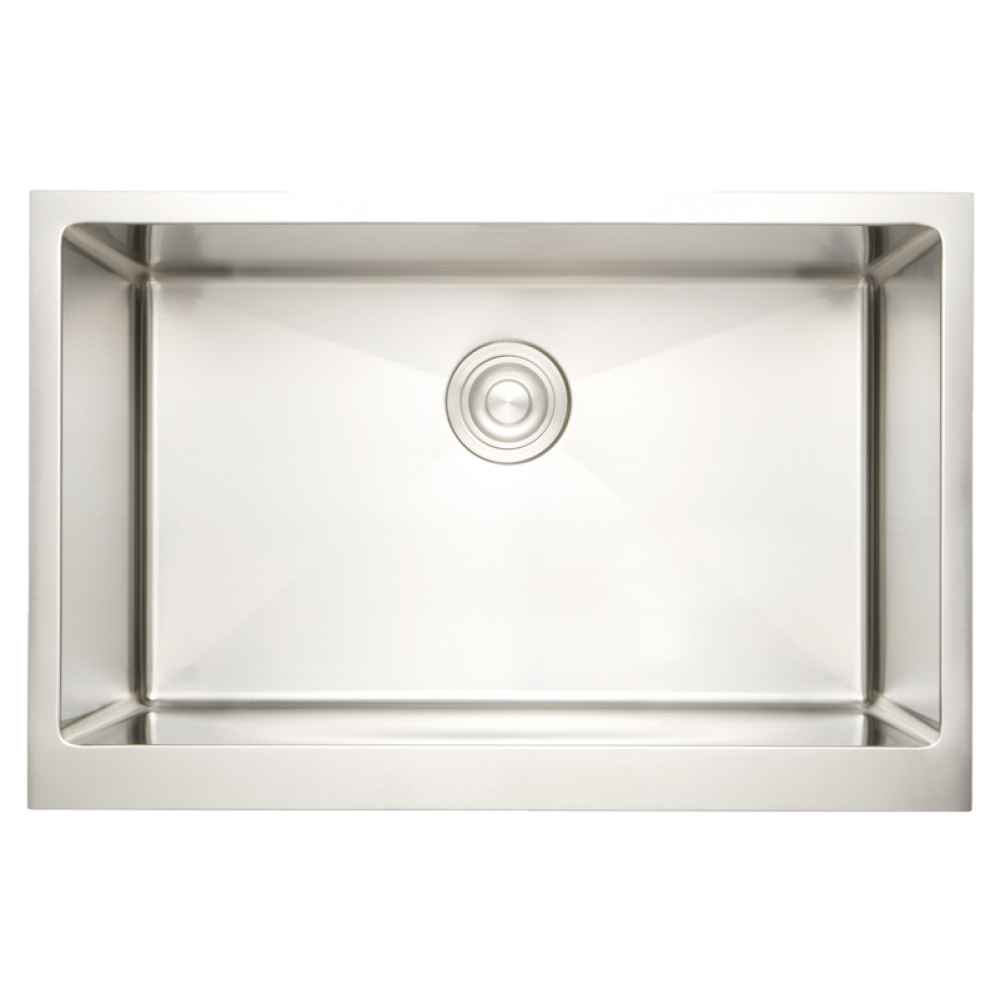 33 x 18 in Stainless Steel Rectangle 16 Gauge Single Bowl Undermount Kitchen Sink, CSA Certified
