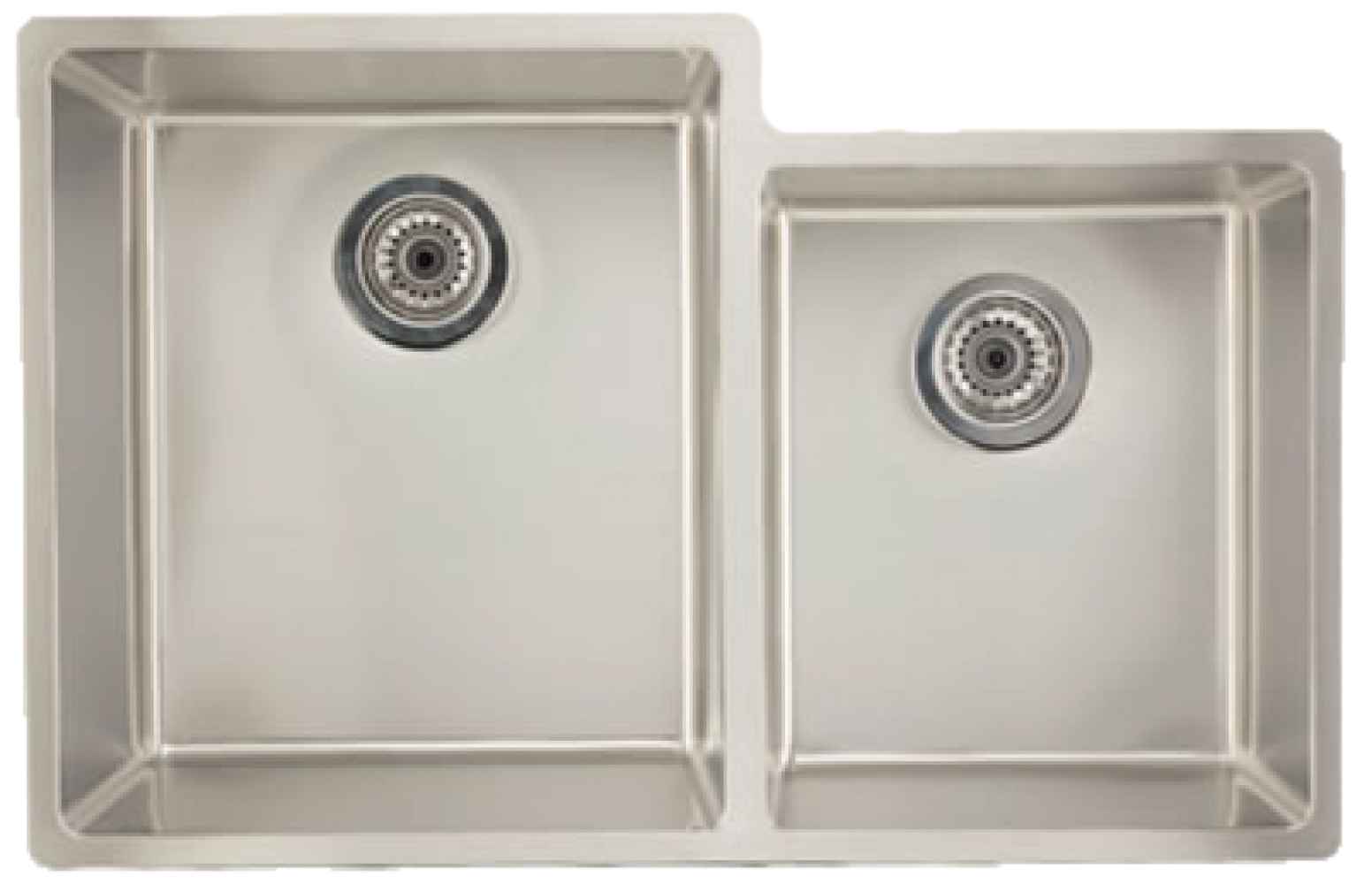 31.5 x 20.5 in Stainless Steel Rectangle 18 Gauge Double Bowl Undermount Kitchen Sink