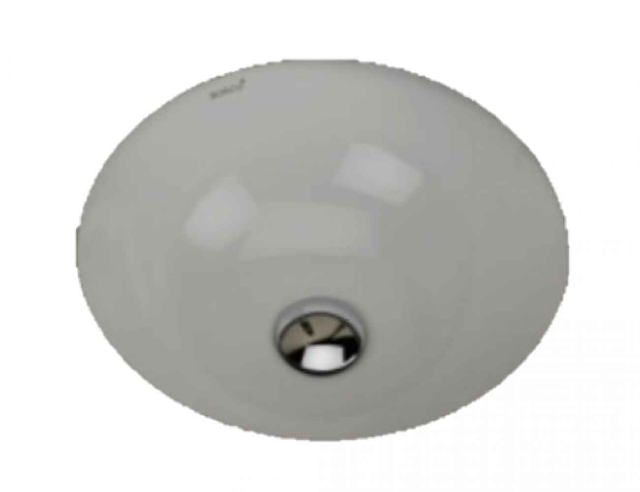 15.75 x 15.75 in White Round Ceramic Bathroom Undermount Sink, CSA Certified