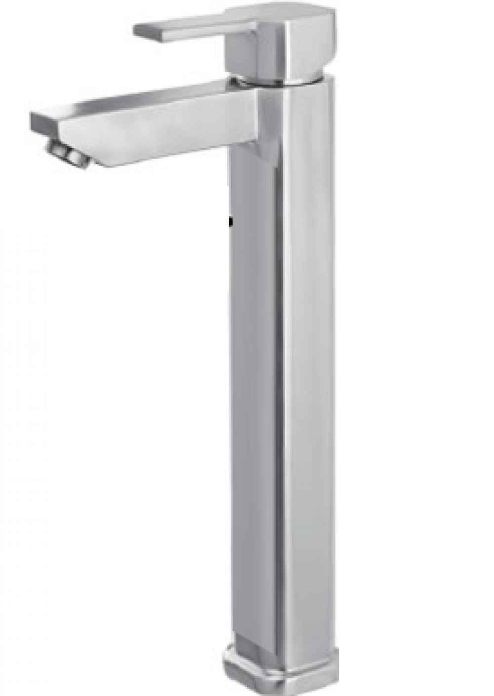 Stainless Steel Square Bathroom Sink Faucet, CSA Certified