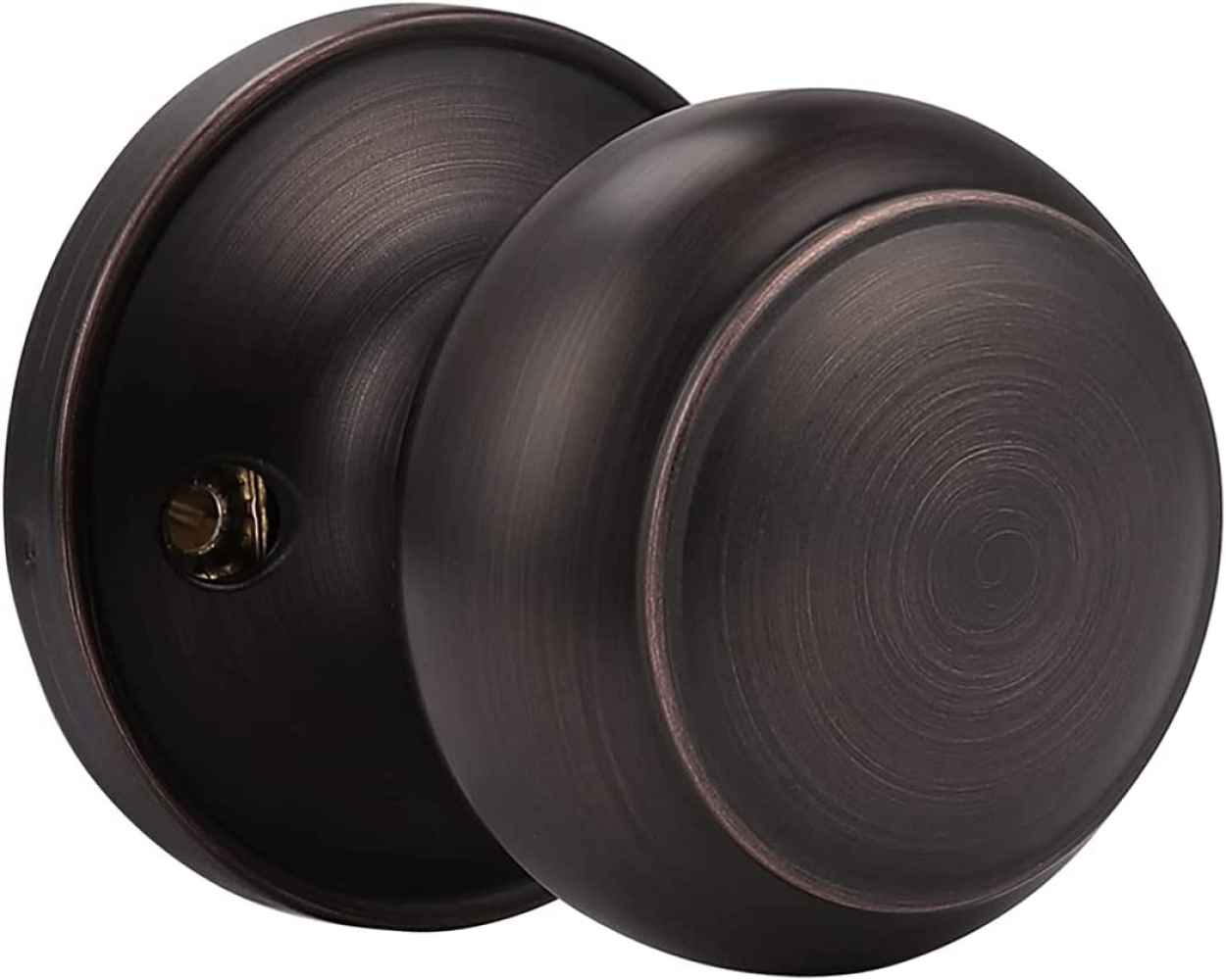 2.05 in Oil Rubbed Bronze Round Stainless Steel Door Knob