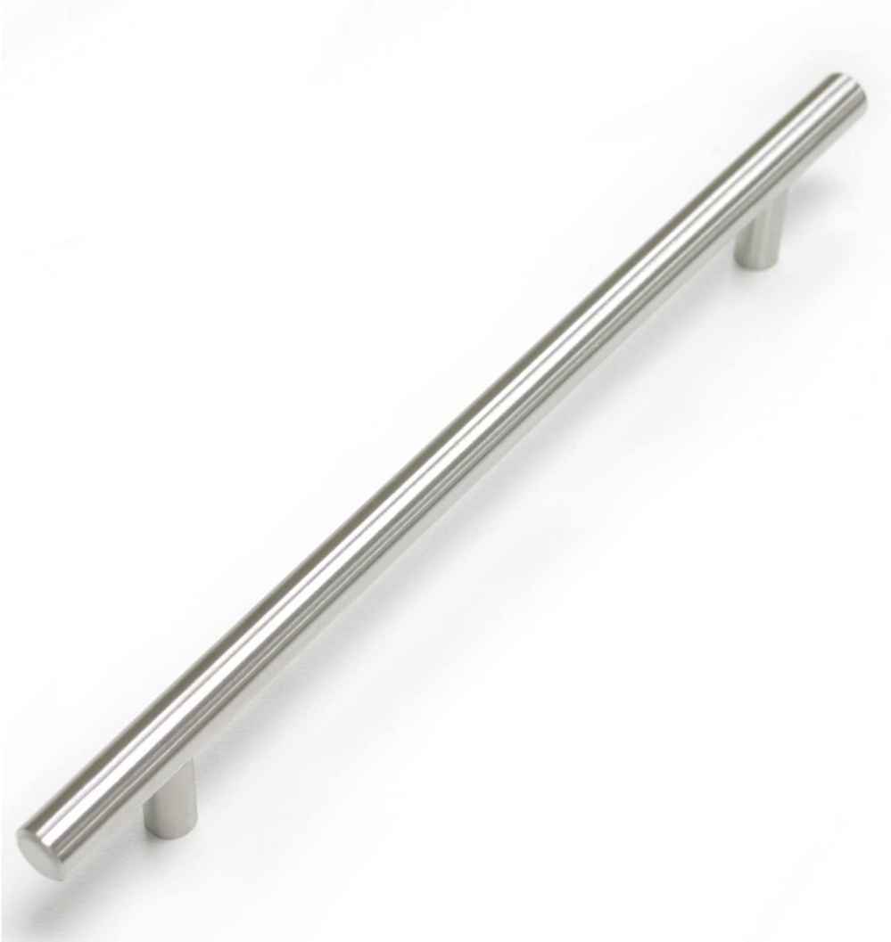 8 x 1.25 in Satin Nickel Cylindrical Stainless Steel Cabinet Handle
