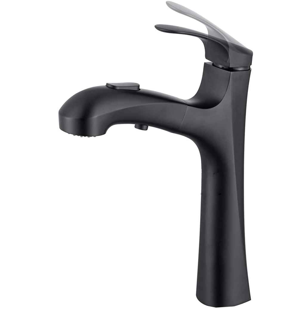 Black Stainless Steel Bathroom Sink Faucet