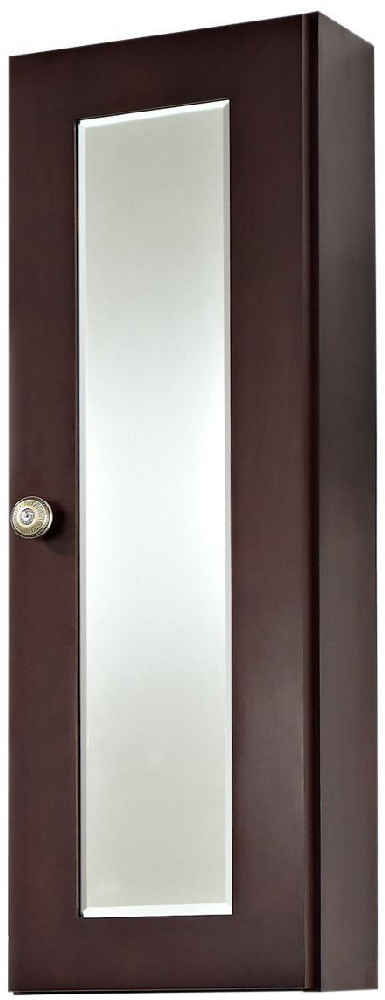 12 x 36 in Coffee Rectangle Birch Wood-Veneer Medicine Cabinet