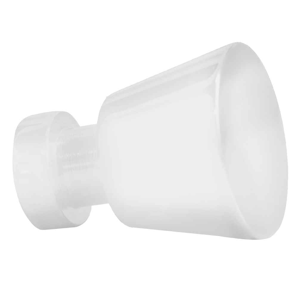 1 x 1 in White Round Stainless Steel Cabinet Knob