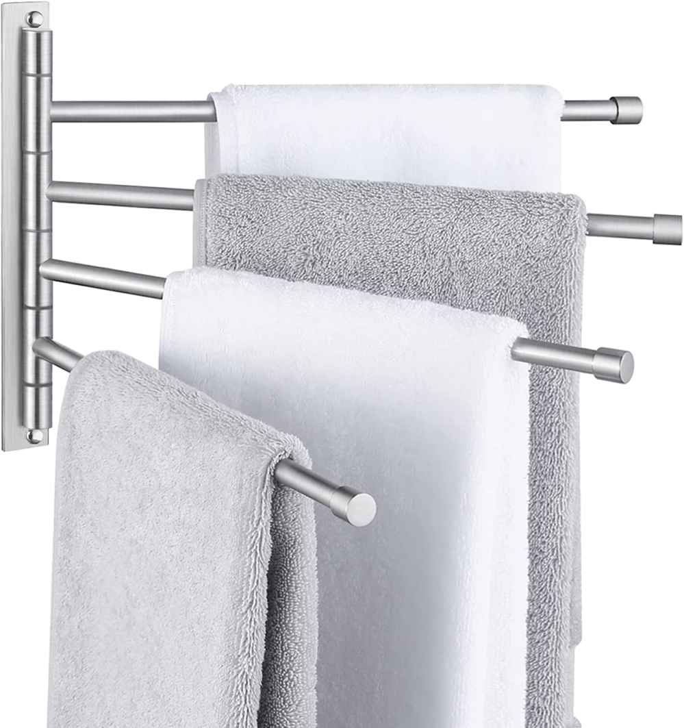14.9 x 1.18 in Brushed Stainless Steel Round Towel Bar
