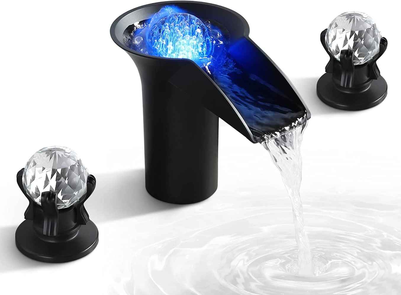Black Brass Bathroom Sink Faucet
