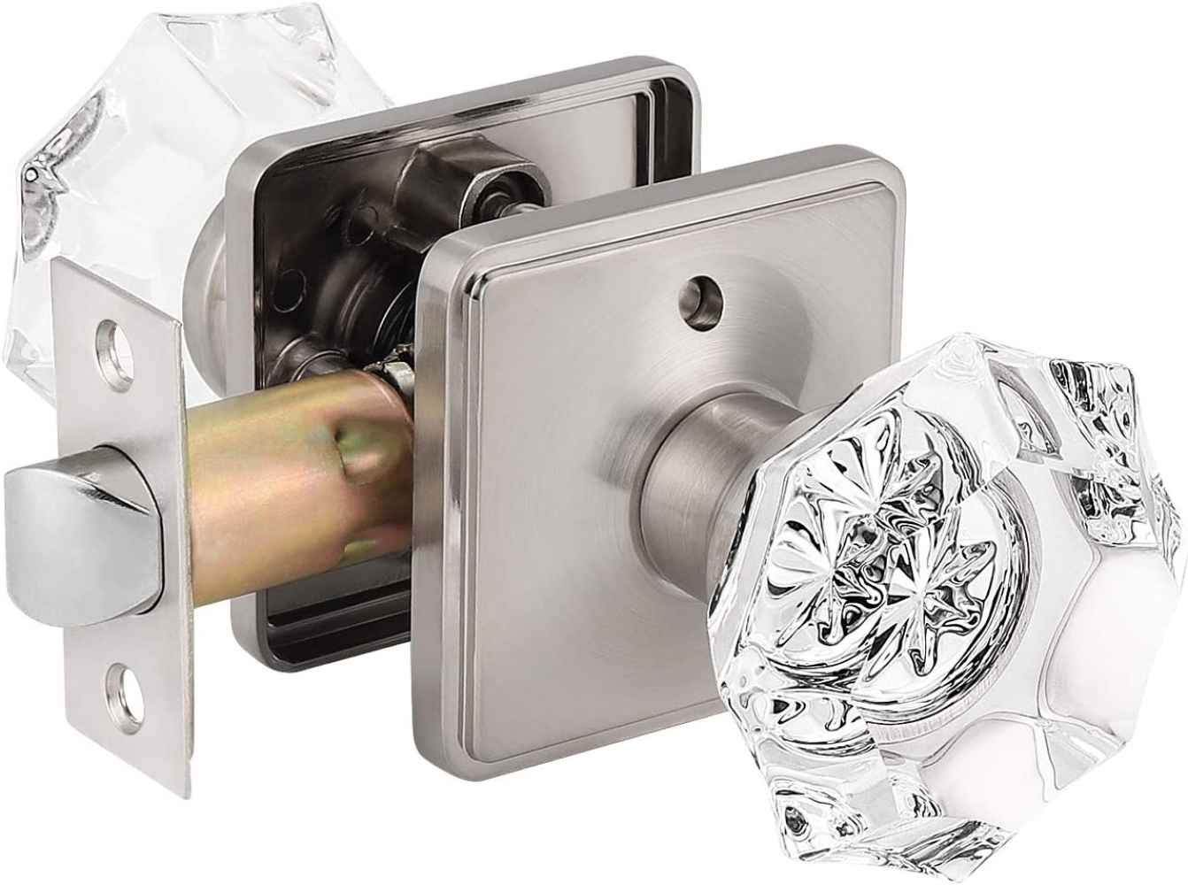 2.5 in Satin Nickel Diamond Zinc Alloy Door Lock