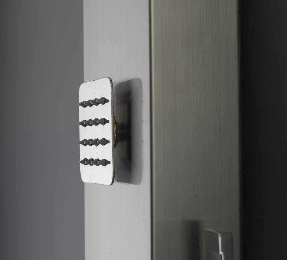 7.87-in. x 63-in. Shower Panel Chrome Stainless Steel CUPC