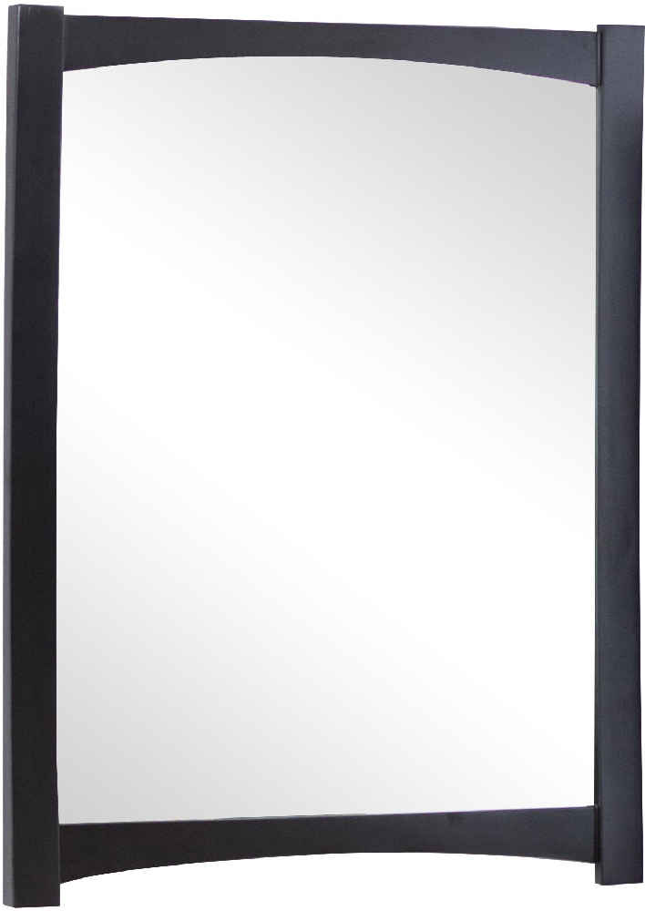 34.25-in. W 44-in. H Transitional Birch Wood-Veneer Wood Mirror In Espresso