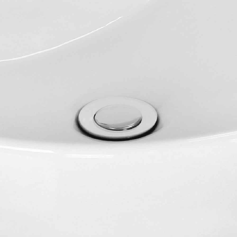 19.5-in. W CUPC Oval Bathroom Undermount Sink Set In White - Chrome Hardware - Overflow Drain Incl.
