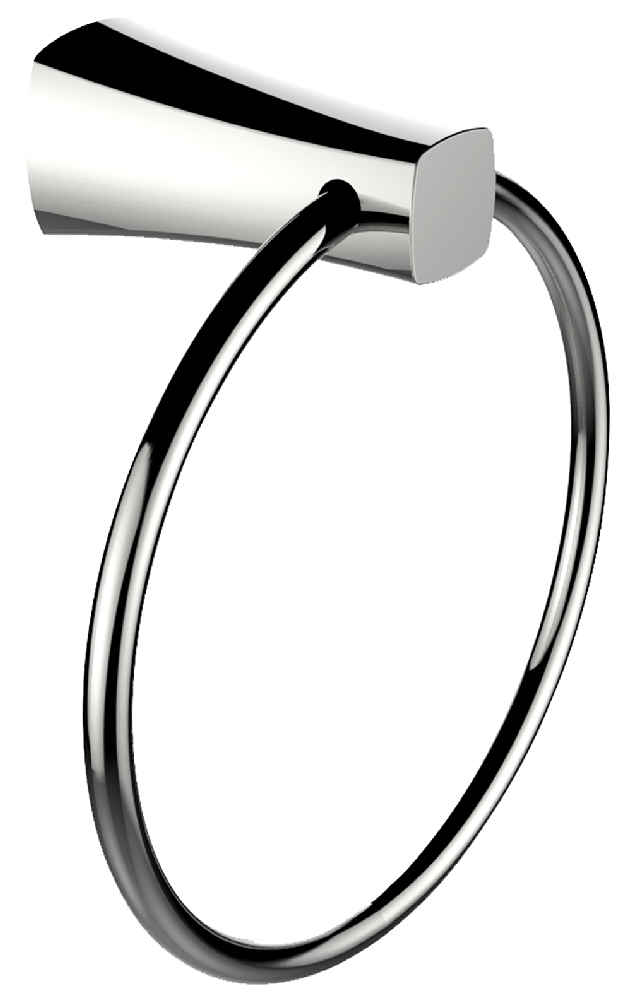 Chrome Plated Towel Ring With Toilet Paper Holder Accessory Set
