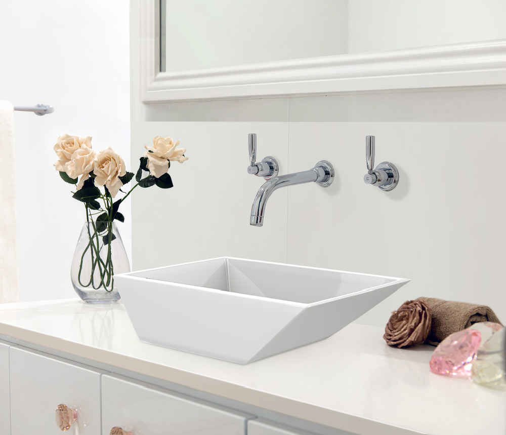 12-in. x 9-in. Rectangle Bathroom Vessel Sink White Enamel Glaze