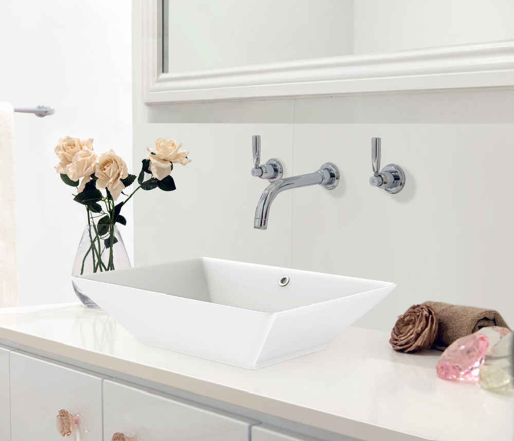22-in. x 14.75-in. Rectangle Bathroom Vessel Sink White Enamel Glaze
