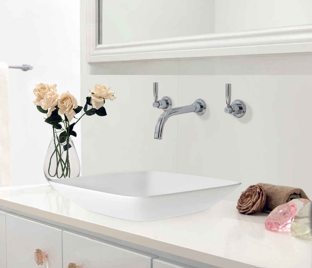 16.5-in. x 16.5-in. Square Bathroom Vessel Sink White Enamel Glaze