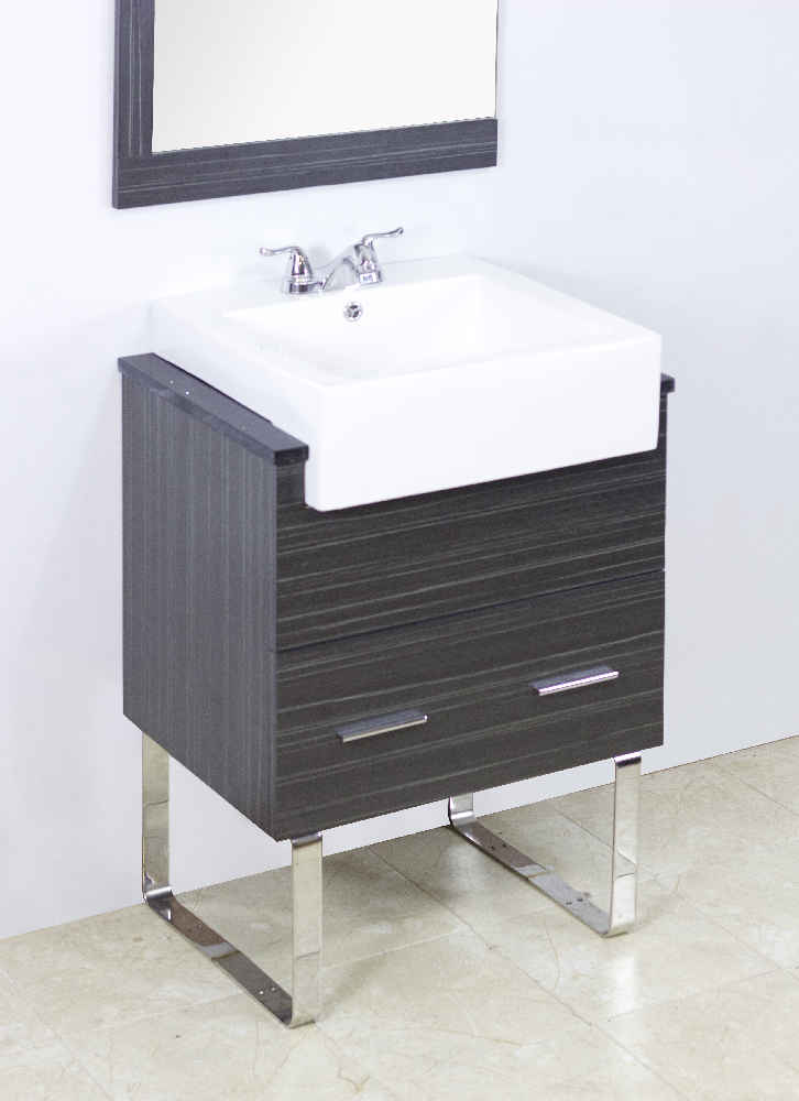 20.25-in. x 19-in. Rectangle Bathroom Vessel Sink White Enamel Glaze