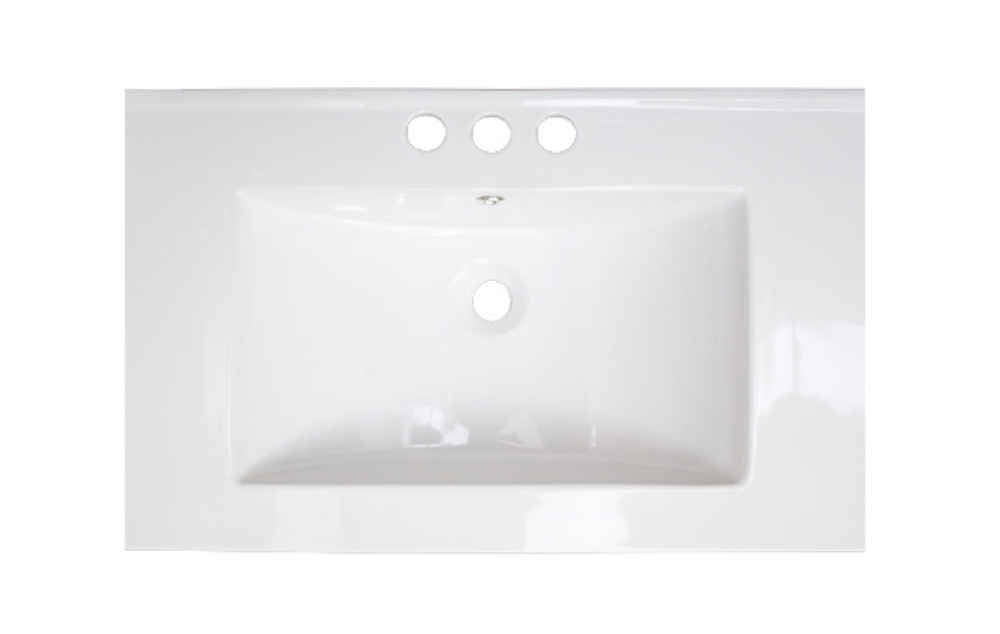 30-in. W 3H8-in. Ceramic Top Set In White Color