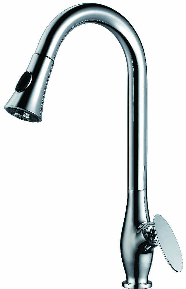 1 Hole CUPC Stainless Steel Kitchen Sink Faucet Chrome Stainless Steel