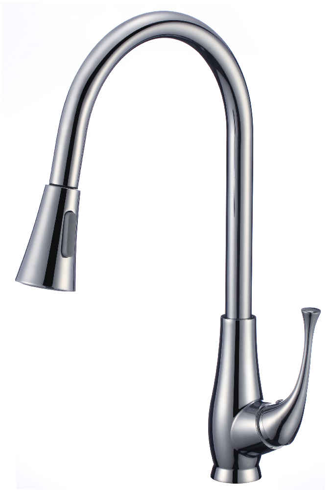 1 Hole CUPC Stainless Steel Kitchen Sink Faucet Chrome Stainless Steel