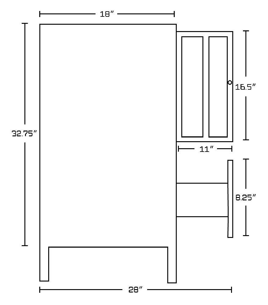47.5-in. W 18-in. D Modern Plywood-Veneer Vanity Base Set Only In White