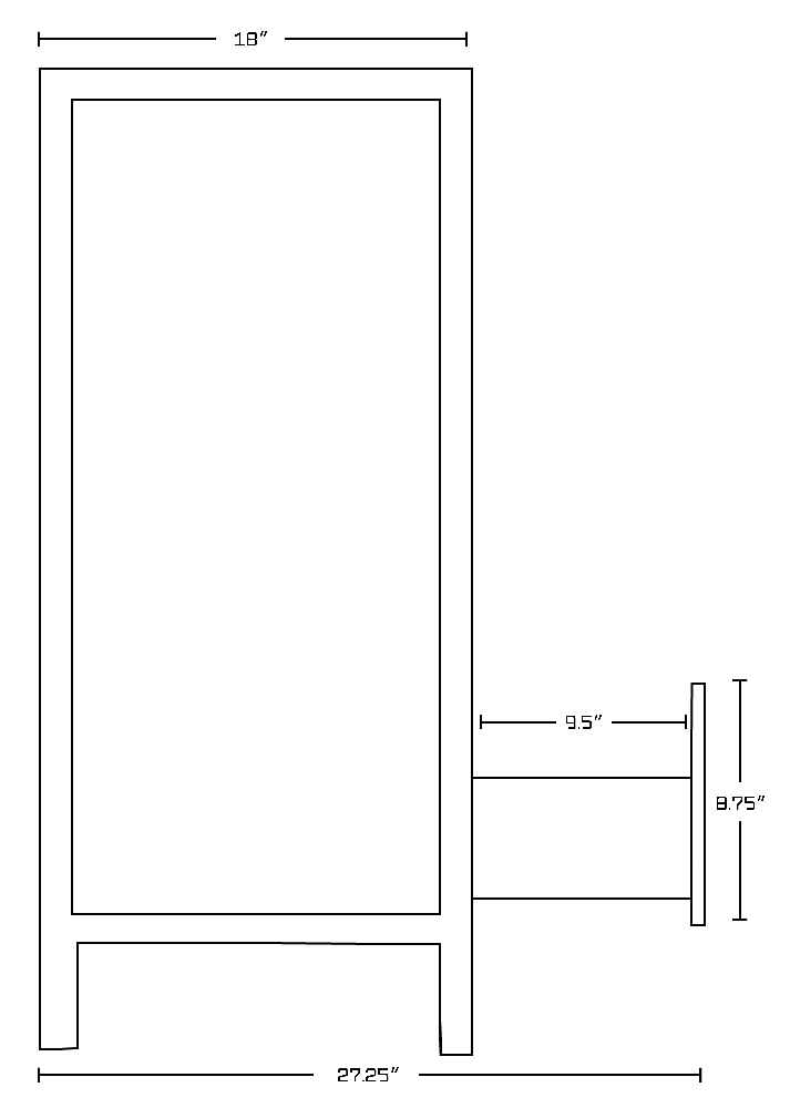 28.25-in. W 18-in. D Modern Plywood-Veneer Vanity Base Only In White