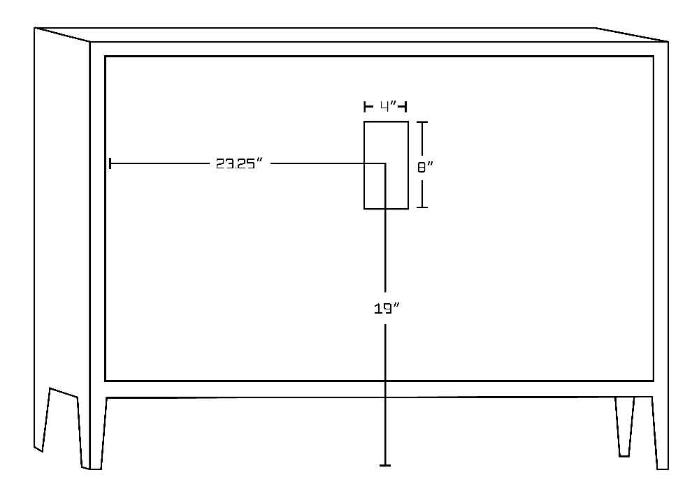 46.5-in. W 18-in. D Modern Plywood-Veneer Vanity Base Only In White