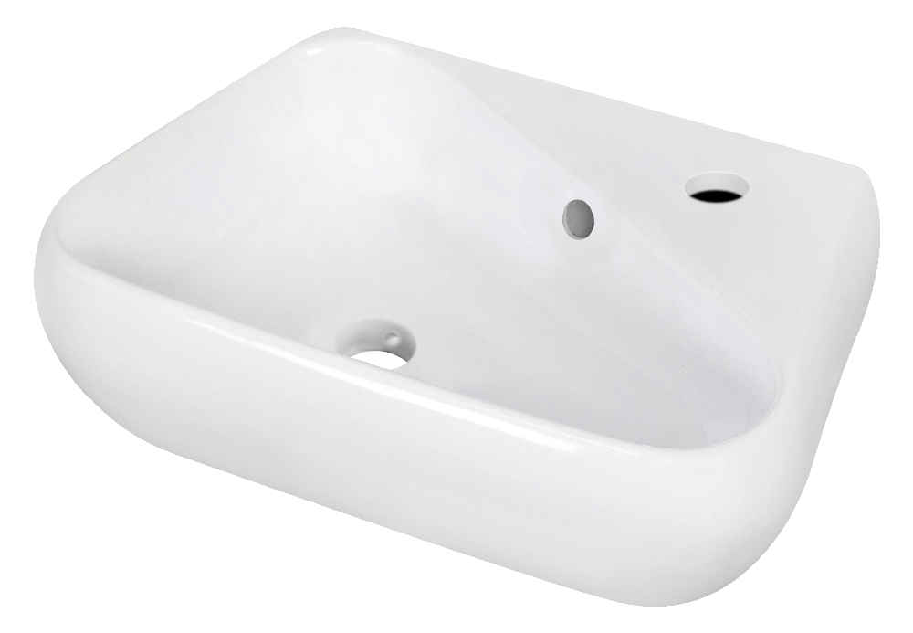 17.5-in. x 11-in. Unique Bathroom Vessel Sink White Enamel Glaze