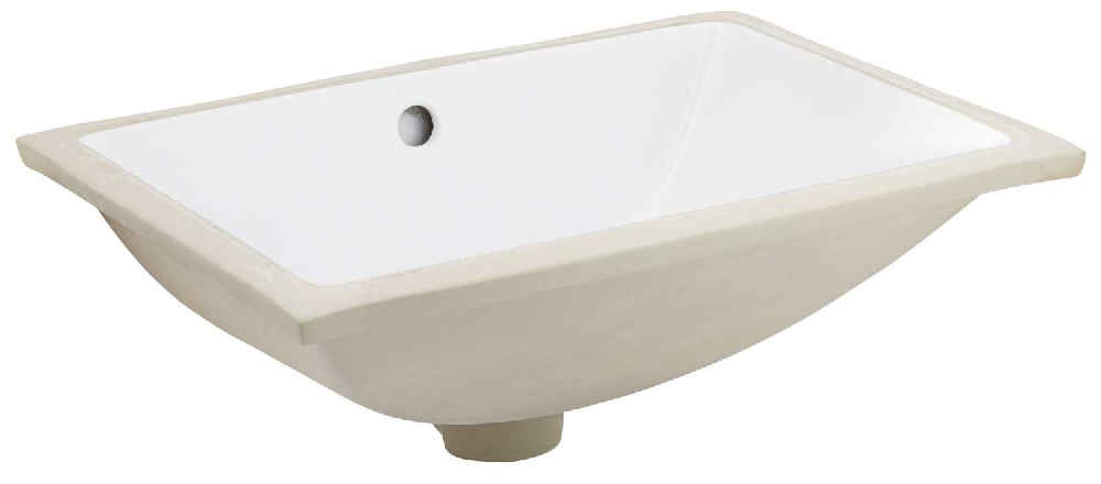 20.75-in. x 14.35-in. Ceramic Bathroom Undermount Sink In White