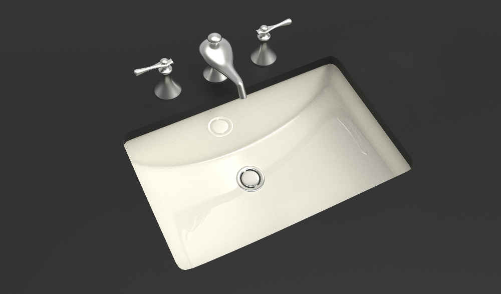 20.75-in. x 14.35-in. Ceramic Bathroom Undermount Sink In Biscuit CSA