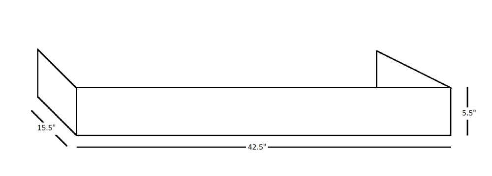 44-in. W X 16-in. D Plywood-Veneer Toe-kick In White Color